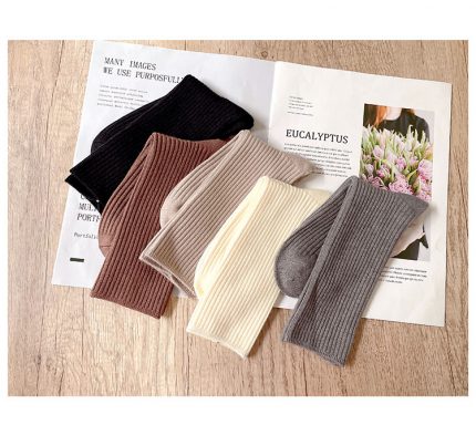 Women's new mid length socks for autumn and winter