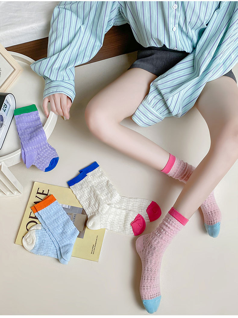 Women’s thin mid length socks