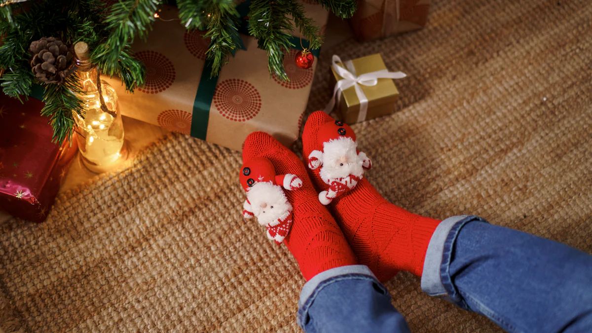 3 Festive Ways to Style Your Christmas Tree Socks